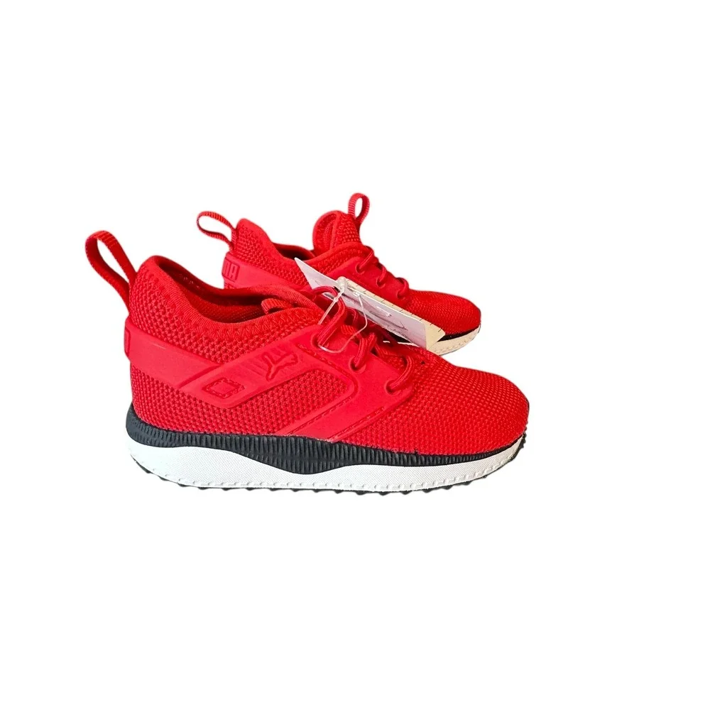 Puma Red Mesh Lace Up Athletic Sneakers‎ Kids Size 8C